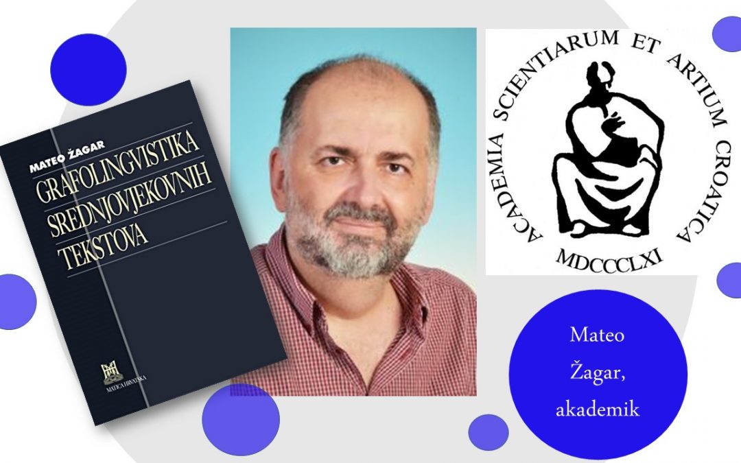Paleoslavist Mateo Žagar postao redoviti član HAZU-a